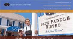 Desktop Screenshot of bluepaddlebistro.com